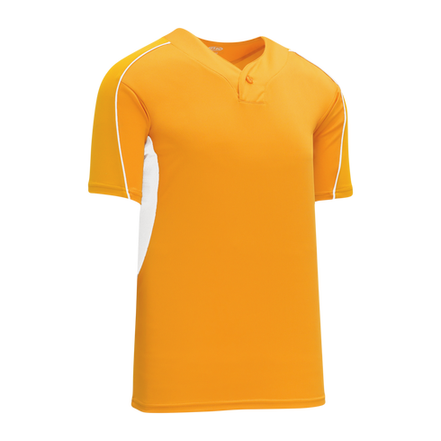 Athletic Knit One Button Pro Placket Baseball Jersey with Underarm Inserts (BA1745)